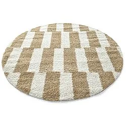 Tapis ronds - Tamri (beige/blanc)