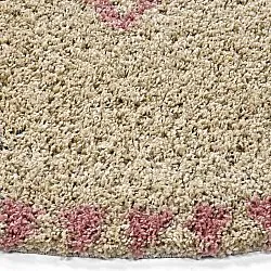 Tapis ronds - Tiznit (beige/rose)