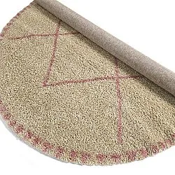 Tapis ronds - Tiznit (beige/rose)