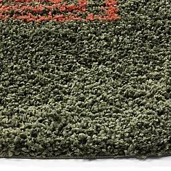 Tapis ronds - Zagora (vert/orange)