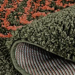 Tapis ronds - Zagora (vert/orange)