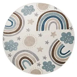 Tapis rond pour enfants - Rainbow Potpourri (crème/multicolore)