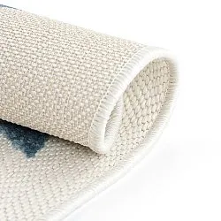Tapis rond pour enfants - Stars (crème/multicolore)
