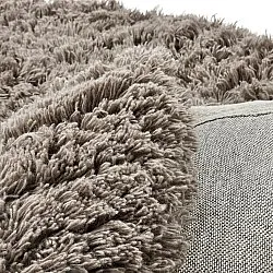 Tapis rond - Aliste Wool Shaggy (marron)