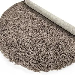Tapis rond - Aliste Wool Shaggy (marron)