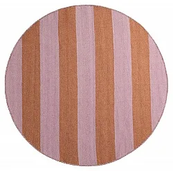 Tapis rond - Garine (orange/rose)
