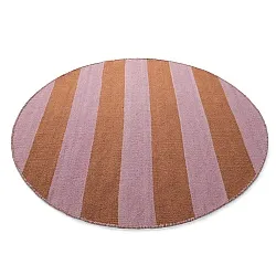 Tapis rond - Garine (orange/rose)