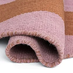 Tapis rond - Garine (orange/rose)