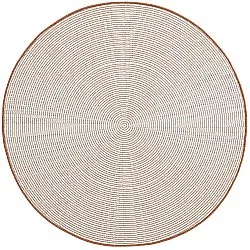 Tapis rond - Intérieur/Extérieur Arlo (orange)