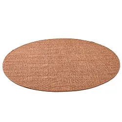 Tapis rond - Intérieur/Extérieur Arlo (orange)