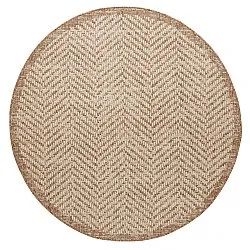 Tapis rond - Indoor/Outdoor Donora (marron)