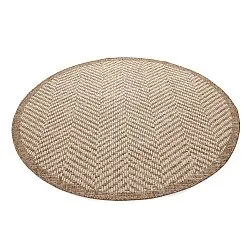 Tapis rond - Indoor/Outdoor Donora (marron)