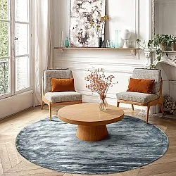 Tapis rond - Jodhpur Special Luxury Edition (bleu/gris)
