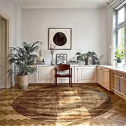 Tapis rond - Jodhpur Special Luxury Edition (marron)