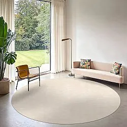 Tapis rond - Jodhpur Special Luxury Edition Viscose (beige clair)