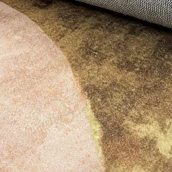 Tapis rond - Lazio (beige/rose)
