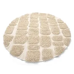 Tapis rond - Otranto Natural Cotton Shaggy (blanc cassé)
