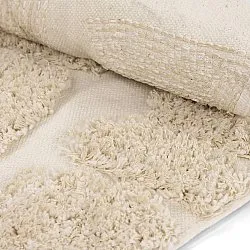 Tapis rond - Otranto Natural Cotton Shaggy (blanc cassé)