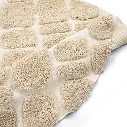 Tapis rond - Otranto Natural Cotton Shaggy (blanc cassé)