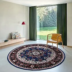 Tapis rond - Peking (bleu)