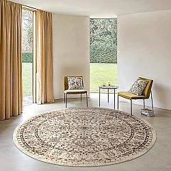 Tapis rond - Peking Noble (blanc)