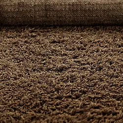 Tapis à poils longs - Melilla Hand Woven Wool Shaggy (marron)