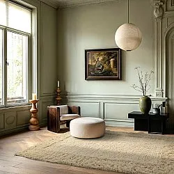 Tapis à poils longs - Melilla Hand Woven Wool Shaggy (naturel)