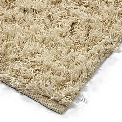 Tapis à poils longs - Melilla Hand Woven Wool Shaggy (naturel)