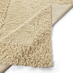 Tapis à poils longs - Melilla Hand Woven Wool Shaggy (naturel)