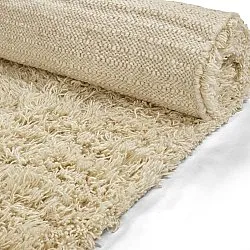 Tapis à poils longs - Melilla Hand Woven Wool Shaggy (naturel)