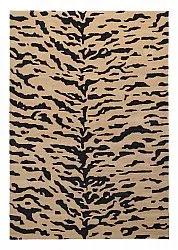 Tapis shaggy - Zebra Tufted Wool Premium (beige/noir)