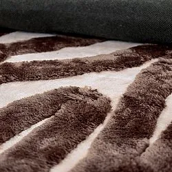 Tapis shaggy - Akaba (brun/rose clair)
