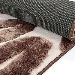 Tapis shaggy - Akaba (brun/rose clair)