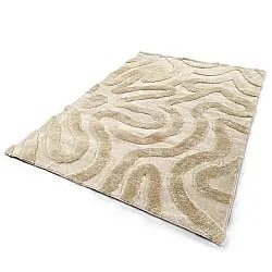 Tapis shaggy - Akaba (crème/beige)