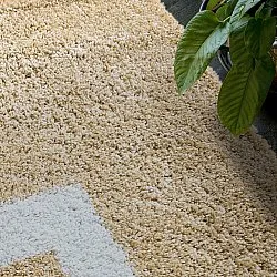 Tapis à poils longs - Alsace (beige/blanc/marron)