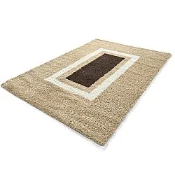 Tapis à poils longs - Alsace (beige/blanc/marron)