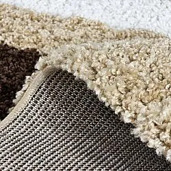 Tapis à poils longs - Alsace (beige/blanc/marron)