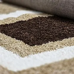 Tapis à poils longs - Alsace (beige/blanc/marron)