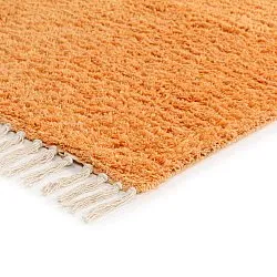 Tapis shaggy - Amira Natural Cotton Shaggy (orange/rose)