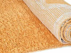 Tapis shaggy - Amira Natural Cotton Shaggy (orange/rose)