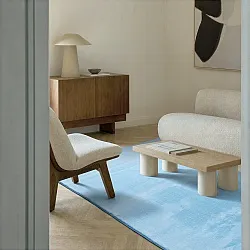 Tapis shaggy - Aranga Super Soft Fur (bleu clair)