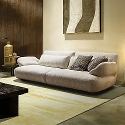 Tapis à poils longs - Aranga Super Soft Fur (jaune clair)