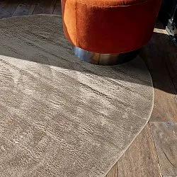 Tapis shaggy ovale - Aranga Super Soft Fur (marron)