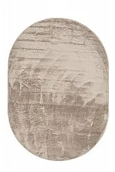 Tapis shaggy ovale - Aranga Super Soft Fur (marron)