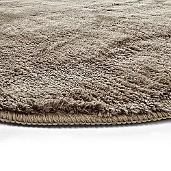 Tapis shaggy ovale - Aranga Super Soft Fur (marron)