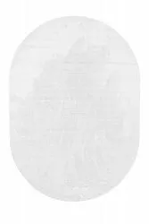 Tapis shaggy ovale - Aranga Super Soft Fur (blanc)