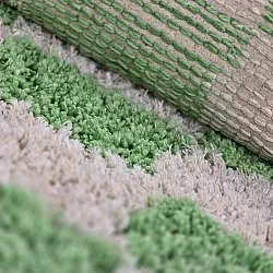 Tapis shaggy - Atrani Natural Cotton Shaggy (vert)