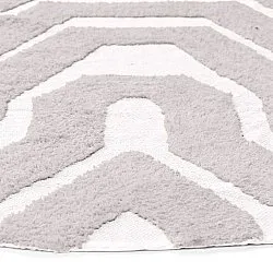 Tapis rond - Callista Natural Cotton Shaggy (taupe)