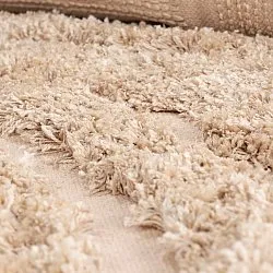 Tapis shaggy - Cazorla Natural Cotton Shaggy (beige)