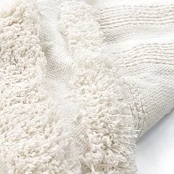 Tapis shaggy - Cazorla Natural Cotton Shaggy (blanc cassé)
